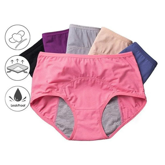 Pack of 4 - 2025 New Upgraded High Waist Leak Proof Panties✨