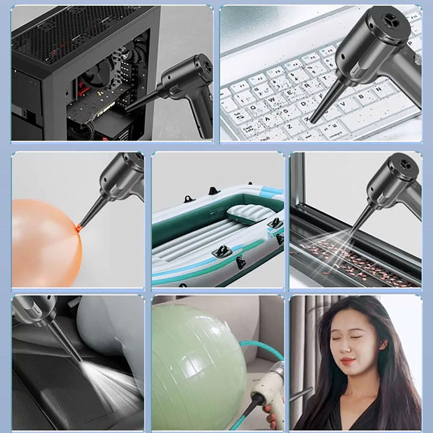 Multi-Purpose Rechargeable Wireless Vacuum Cleaner for Car, Home, Office