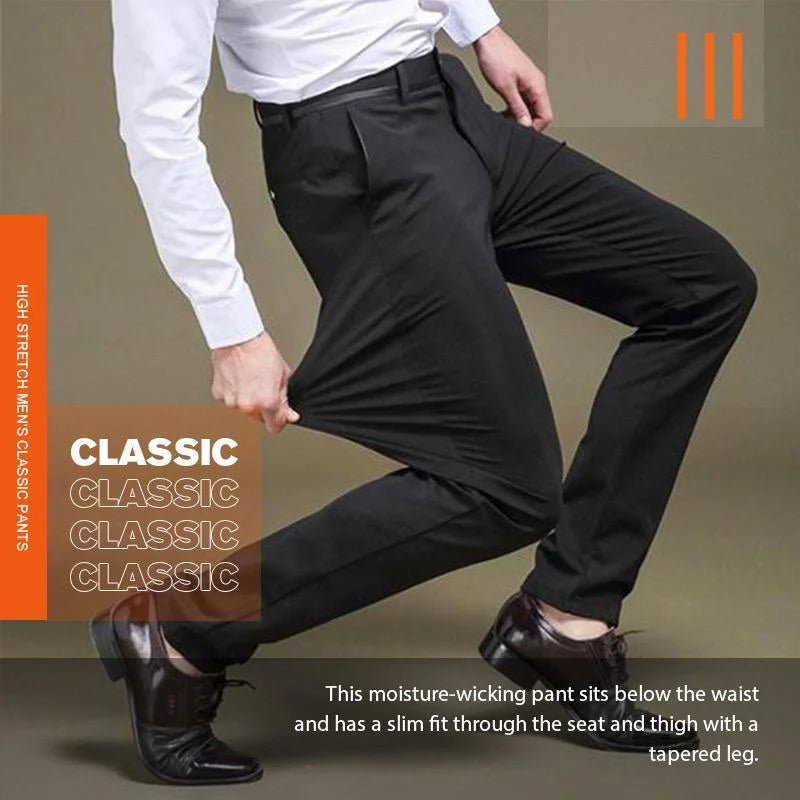 (Pack Of 3）Men's Classic High Elasticity Pants