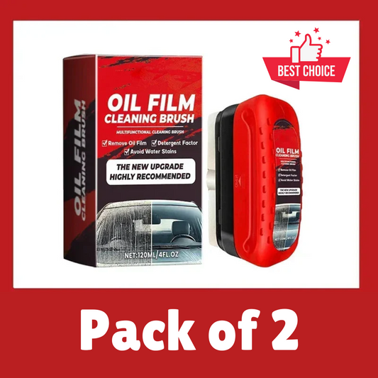 Car Glass Oil Film Remover - Pack of 2